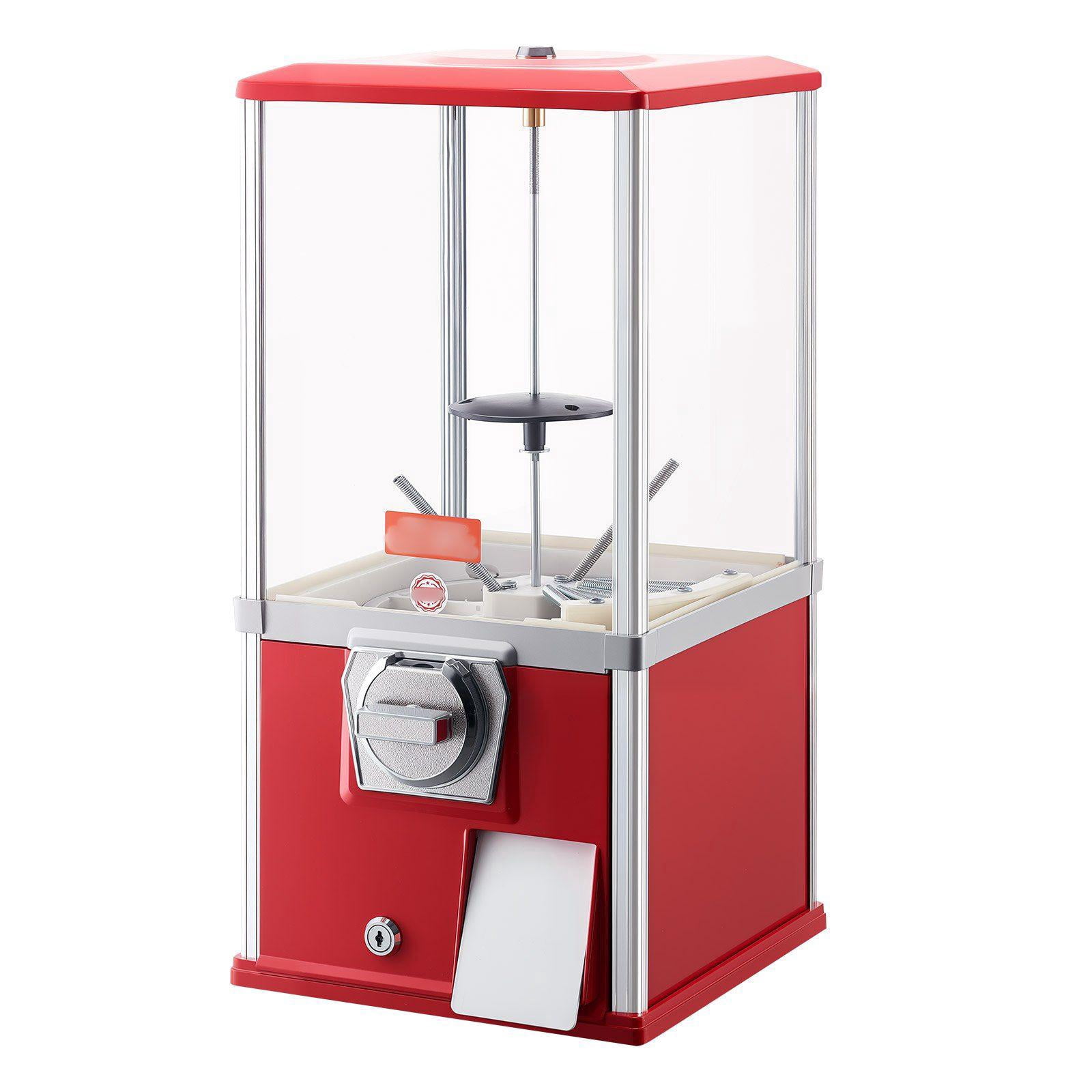 21 Inch Gumball Machine Candy Vending Dispenser Holds 180 1.77 Inch Spherical Candies for Malls Supermarkets Amusement Parks Arcades