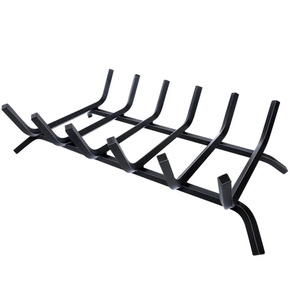 21 Inch Heavy Duty Cast Iron Fireplace Grate Log Holder