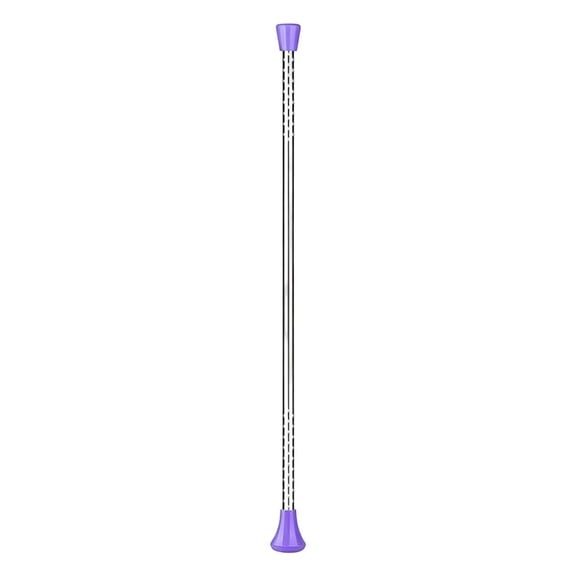 21 Inch Metal Twirling Baton with Button Lock for Gymnastics and Dance Training Purple