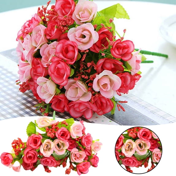 21 Inch Pink Artificial Roses – Fenull 1pc Long Stem Roses for Wedding Bouquets & Vases, Silk Flower Arrangement for Home Decor, Spring Floral Styling