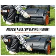 thumbnail image 1 of 21 Inch Push Lawn Sweeper with 3.5 cu. ft. Mesh Bag Heavy Duty Steel Frame and 2 Spinning Brushes for Leaf and Grass Collection, 1 of 9