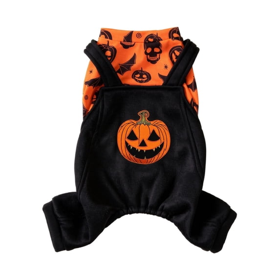 21 Inch Small Dog Halloween Dog Pumpkin Dog Bat Small Dog Clothes for Halloween Pet Holiday Outfit 1 Pack