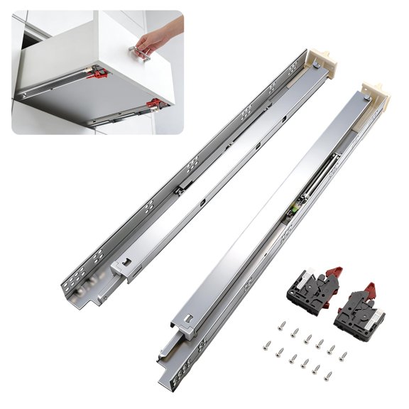 21 Inch Soft Close - 2 Pairs Undermount Drawer Slides Full Extension