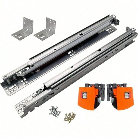 21 Inch Undermount Drawer Slide. (Soft Close, Full Extension, Concealed). Model: 563F5330B (100 Lbs. Weight Capacity), for 3/4 inch Thick Drawers. (Pair)