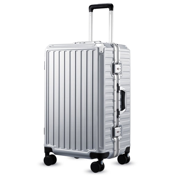 21 Inch Zipperless Carry On Luggage, Front Opening Hard Shell Suitcase with Spinner Wheels, TSA Lock, 36L Capacity Airline Approved Business Travel Luggage,Black