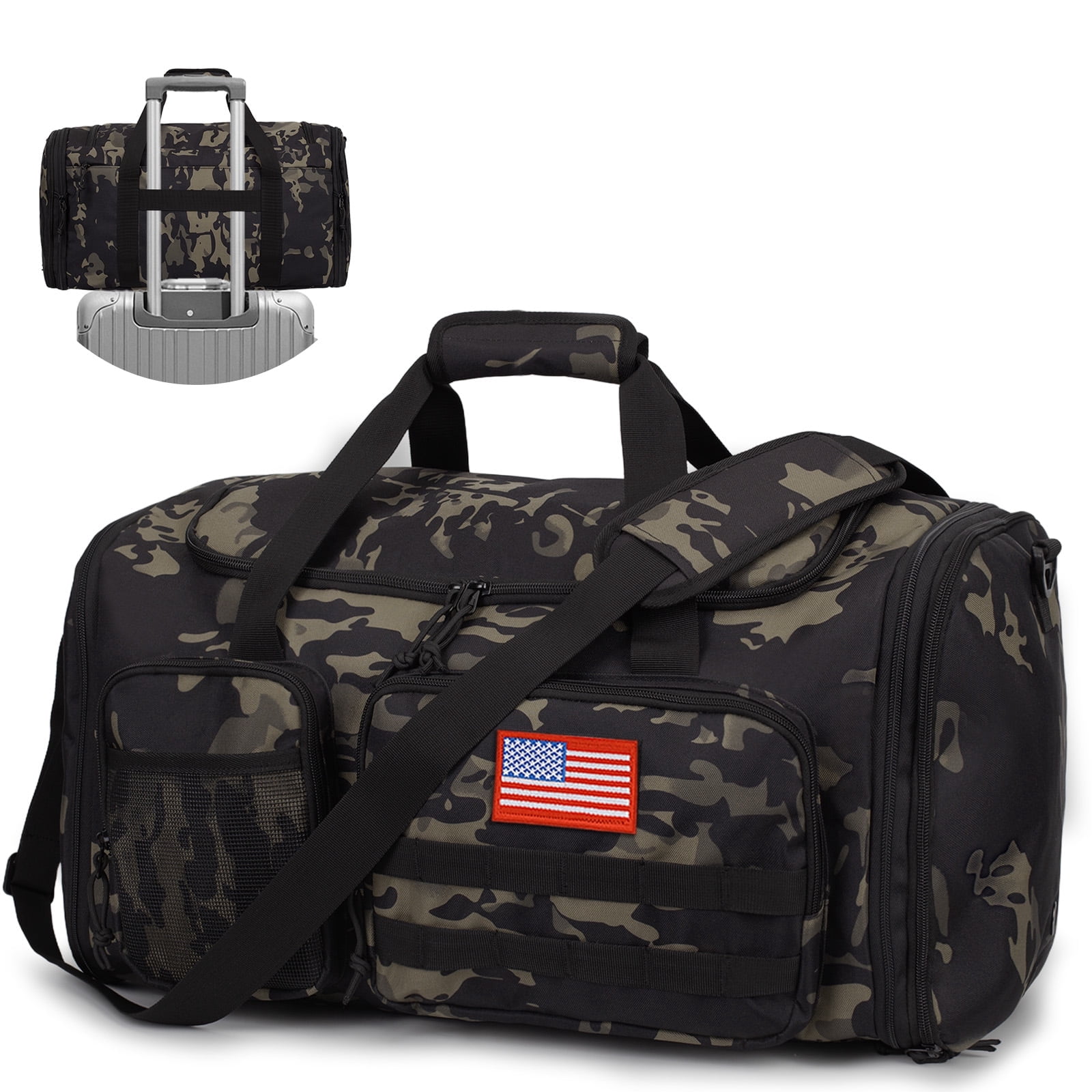 bags for men travel Polare Leather Duffle Weekend Travel Bag For Men With Full Grain Cowhide Leather 23.2'' Duffel Bag