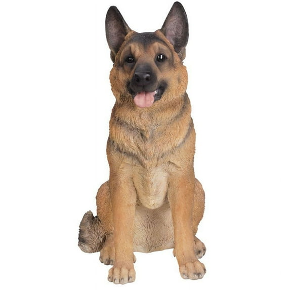 21 Inches Large Size Sitting German Shepherd Dog Statue Figurine