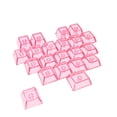 thumbnail image 1 of 21 Key Love Not Carveds Backlit Transparents Keyboards Cap Original Profile For Night Use Gaming Office, 1 of 8