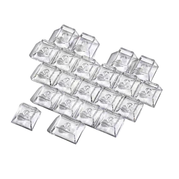21 Key PC Love Not Carveds Keycaps Backlit Transparents Design Original Profile For Night Use Travel