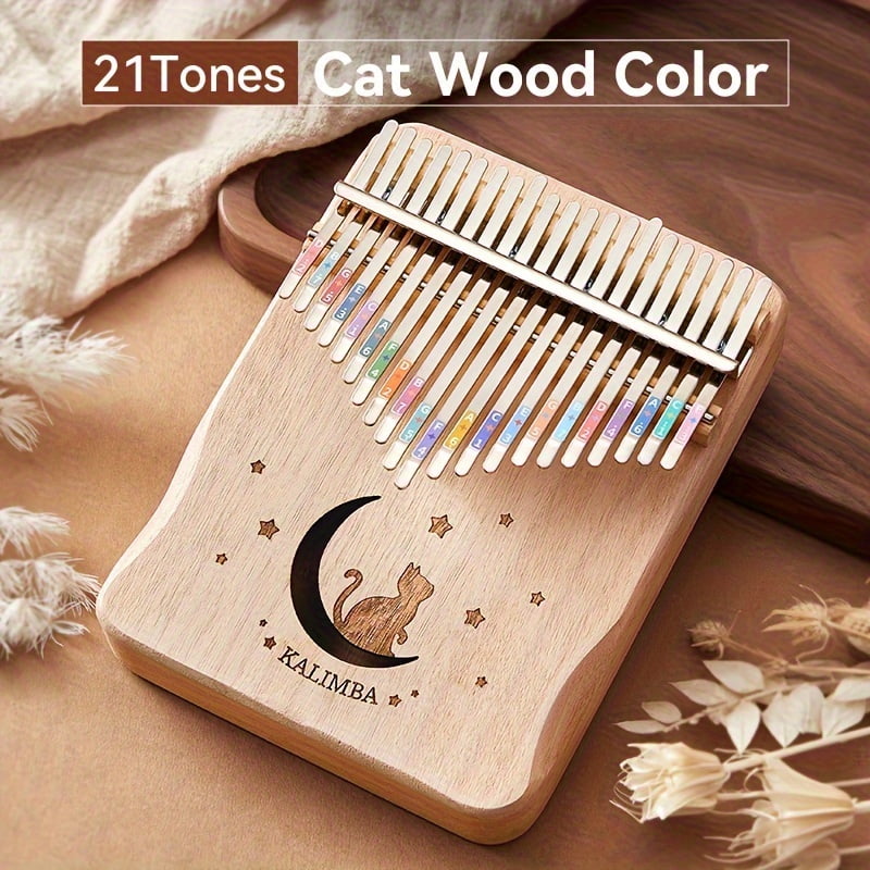 21-Key Thumb Piano Kalimba Beginner-Friendly Finger Piano for Girls, Easy-to-Learn Birthday Gift Musical Instrument