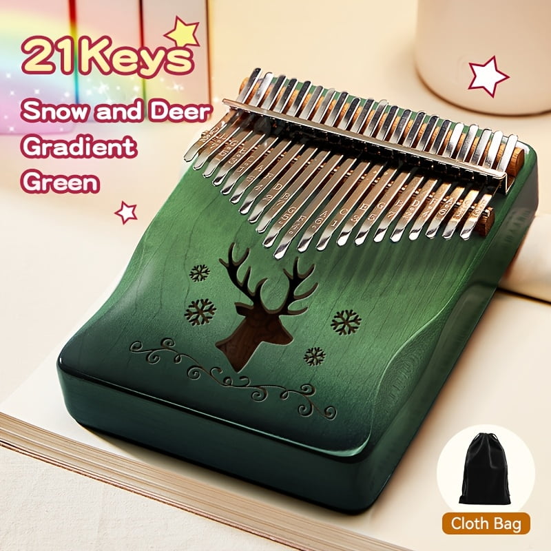 21-Key Thumb Piano Kalimba Beginner-Friendly Finger Piano for Girls, Easy-to-Learn Birthday Gift Musical Instrument
