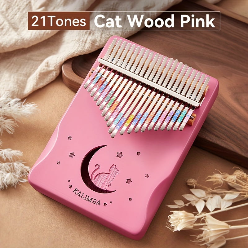 21-Key Thumb Piano Kalimba Beginner-Friendly Finger Piano for Girls, Easy-to-Learn Birthday Gift Musical Instrument