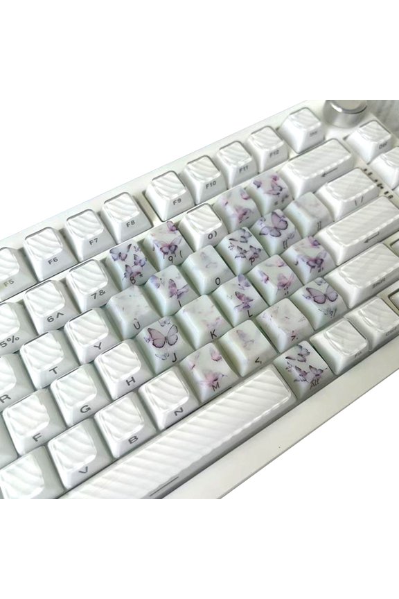 21 Keys Butterfly Heart Keycaps Keycap Dye-sub Mechanical Keyboard Caps for Keyboard Gaming Accessories