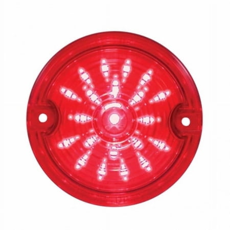 21 LED 3 1/4" Harley Signal Light w/ 1156 Plug - Red LED/Red Lens