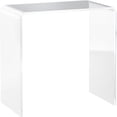 thumbnail image 1 of 21" Long Rectangle Clear Acrylic Waterfall End Table for Sofa or Bedside Use Enhancing Room Openness, 1 of 5