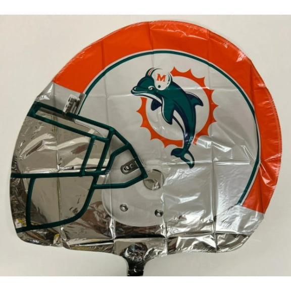 21" MIAMI DOLPHINS Helmet Balloon Party Supplies Decorations Foil Mylar Balloon