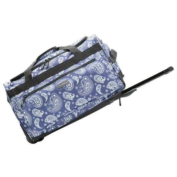 21" MULTI-POCKETS ROLLING DUFFEL BAG-PAISLEY