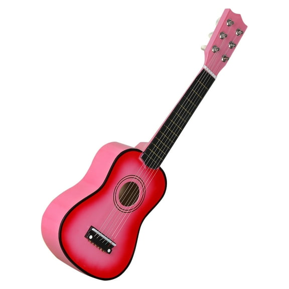 21 Mini Acoustic Guitar for Boy and Girl Beginner Kits Preschool Toy Preschool Pink