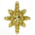 thumbnail image 1 of 21" Oversized Lighted Gold Tinsel Star of Bethlehem Christmas Tree Topper - Clear Lights, 1 of 4