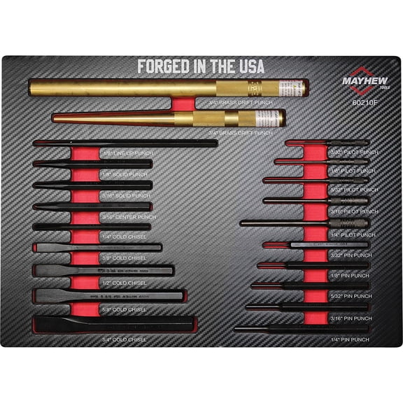 21 PC Punch &  Chisel Foam Set 60210F