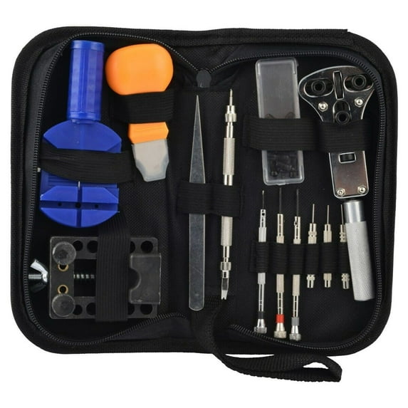 21 PC WATCH REPAIR TOOL KIT CASE OPENER WATCH SPRING BAR HAND REMOVER WITH CASE