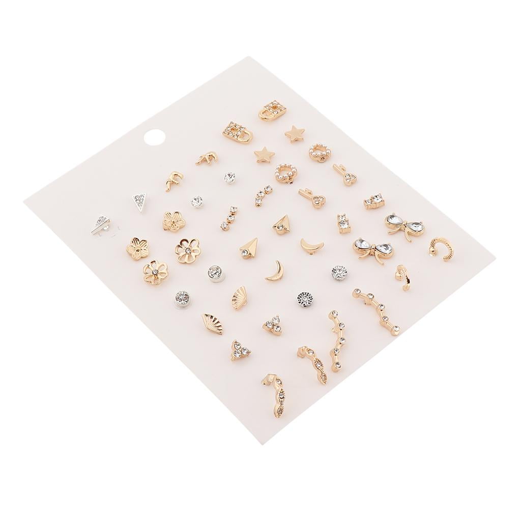 Clear Plastic Earrings for Sports, Clear Stud Earrings, Ball Invisible Earring Posts for Sensitive Ears with Soft Rubber Earring Backs for Surgery and