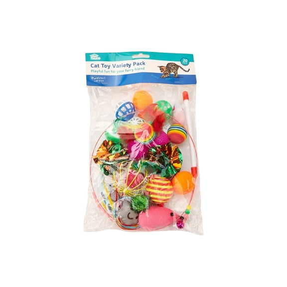 21 Pc Cat Toy Set,Interactive Cat Toys with Bells and Catnip,Durable Kitten Play Set for Aggressive Chewers,Indoor Cat Entertainment,Teaser Wand,Mouse Toys,Balls for Scratching and Solo Play