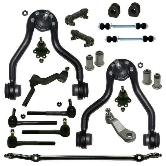 21 Pc Steering & Suspension Kit Front Sway Bar Frame Bushings - 27mm (1.06 Inch) Idler Standart Arms Control Arms Tie Rod Ends Ball Joints Center Link Fits select: 1988-1991 CHEVROLET GMT-400