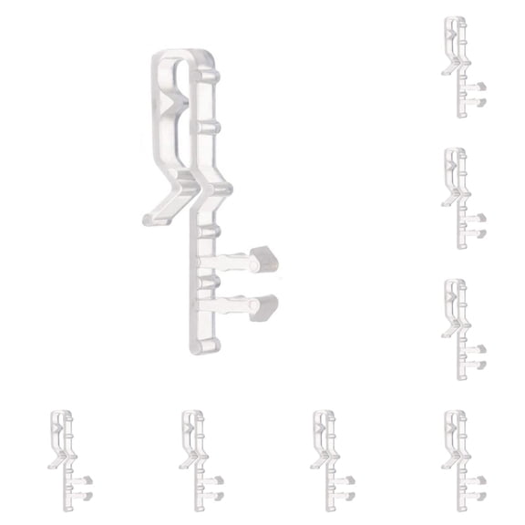 21 Pcs Blind Clips Plastic Retainer Clips, Hidden Window Blind Clips for Window Blinds No Drilling for Home Office