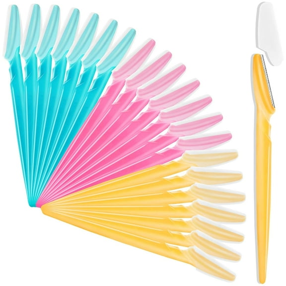 21 Pcs Eyebrow Razor, Multipurpose Exfoliating TIFOR Tool for Face, Facial and Eyebrow Shaper with Precision Cover for Women Men, Easy to Use