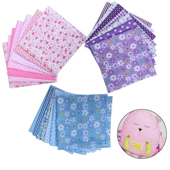 21 Pcs Fat Quarters Fabric Bundles, Cotton Fabric Quilting Squares lot Precut Patchwork Quarter Sheets for Sewing Patterns Bundle-Floral