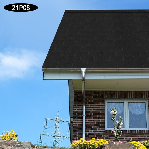 21-Piece Asphalt Roof Shingles, Durable Waterproof Tiles 10033.3cm