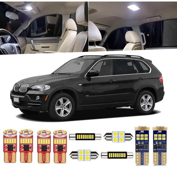 21 Piece Interior LED Lights Kit for BMW X5 E53 2000-2006 Interior LED Light Bulbs Package + Install Tool