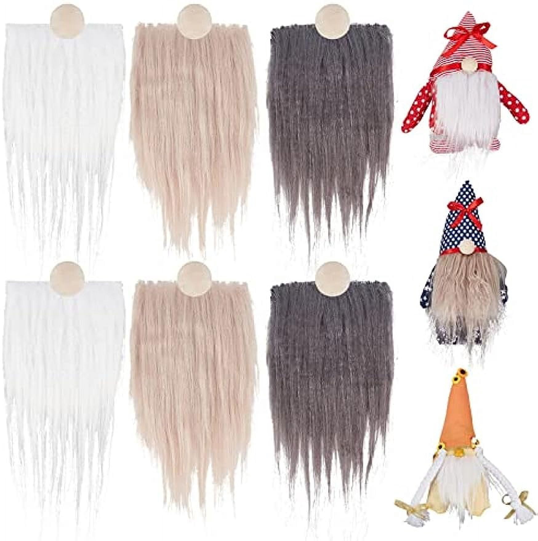21 Pieces Gnome Beard Unfinished Wooden Balls Braids Dwarf Beard Kit ...