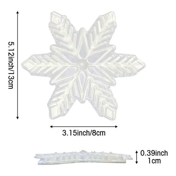 2ooya Snowboard Stomp Pads ,Snowflake Non-Slip Stickers Pad, White, 21 Pcs