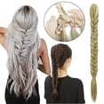 thumbnail image 1 of 21" Ponytail Extension Long Fishtail Braid Wrap Around Ponytail Extension Synthetic Hairpiece, 1 of 8