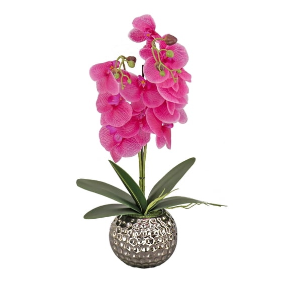 21 in. Potted Purple Orchid Flower