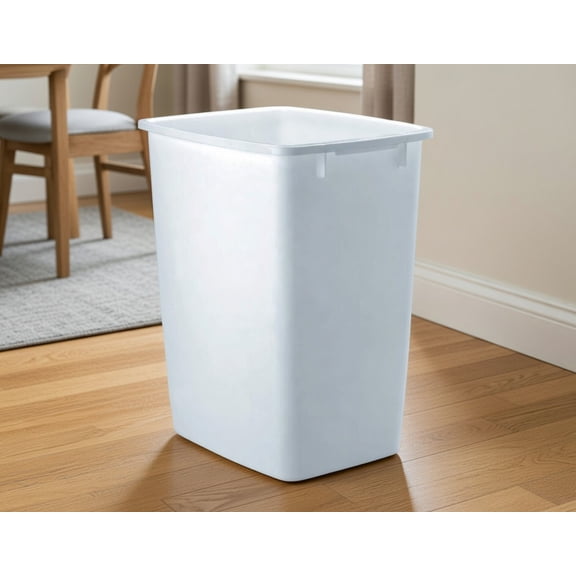 21 Quarts (5.25 Gallons)Rectangular Plastic Storage Bin - 15" x 15" x 9" Heavy Duty Open Top Container for Home Organization