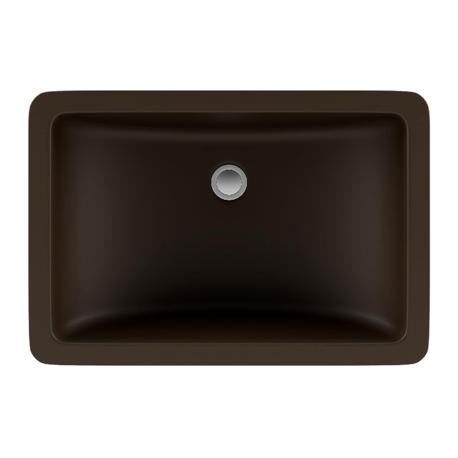 21" Rectangle Quartz Vanity Bathroom Sink, Galaxy Mocha Drop-In Sink, Undermount Bathroom Sink, Granite Vanity Basin by Lexicon Platinum LP-V214-M