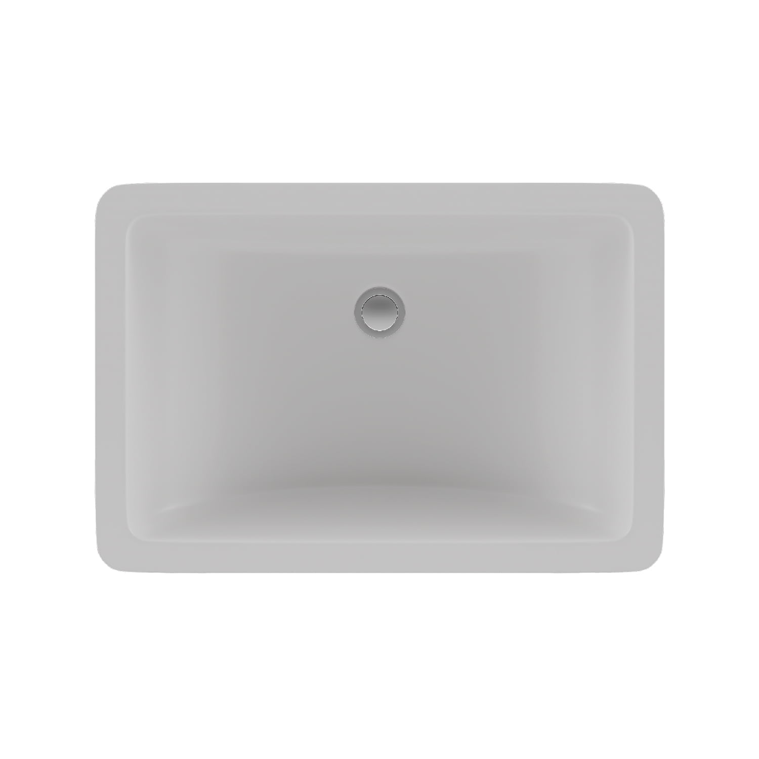 21" Rectangle Quartz Vanity Bathroom Sink, Galaxy White Drop-In Sink, Undermount Bathroom Sink, Granite Vanity Basin by Lexicon Platinum LP-V214-W