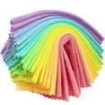thumbnail image 1 of 21 Reusable Paper Towels Washable, 11.8" X 11.8" Super Absorbent Microfiber Towels Kitchen, Dishwasher Safe, No Odor, Super Soft, Highly Absorbent, Waste Less, Rainbow Color, 1 of 7