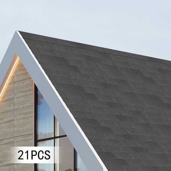 21* Roofing Shingles Grey 100*33.3cm Asphalt Roofing Shingles for Modern Building