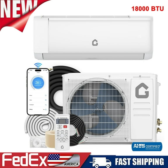21 SEER2 12000/ 18000/ 24000BTU Mini Split Air Conditioner Heat Pump Inverter AC