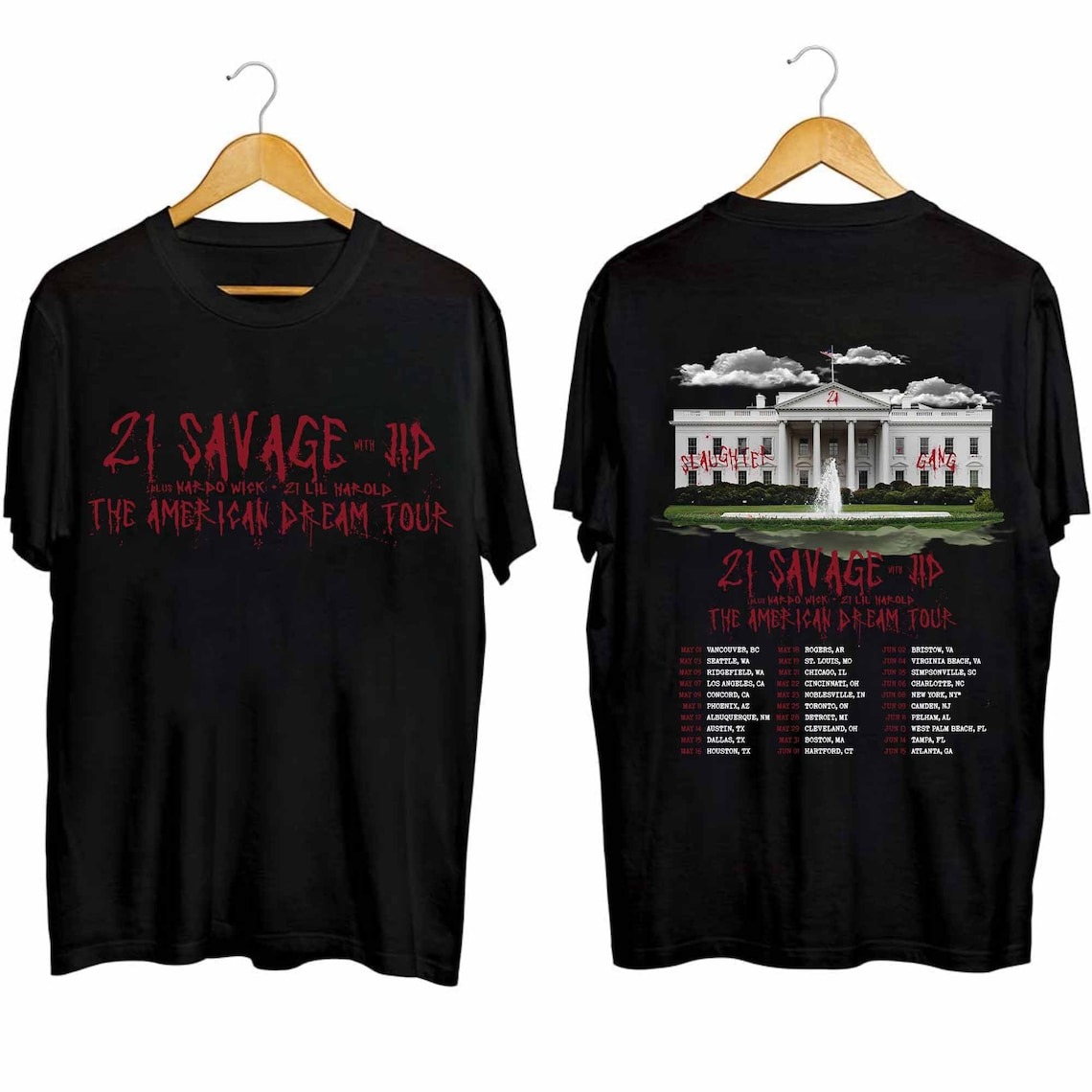 21 Savage Rapper Shirt, 21 Savage The American Dream Tour 2024 Shirt