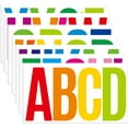 thumbnail image 1 of 21 Sheets 6 Inch Letter Stickers, Self Adhesive Vinyl Capital Alphabet Punctuation Stickers for Mailbox, Crafts, Notice Boards - Multi, 1 of 16