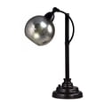 thumbnail image 1 of 21" Silver and Black Contemporary Hand Crafted Glass Table Lamp, 1 of 2