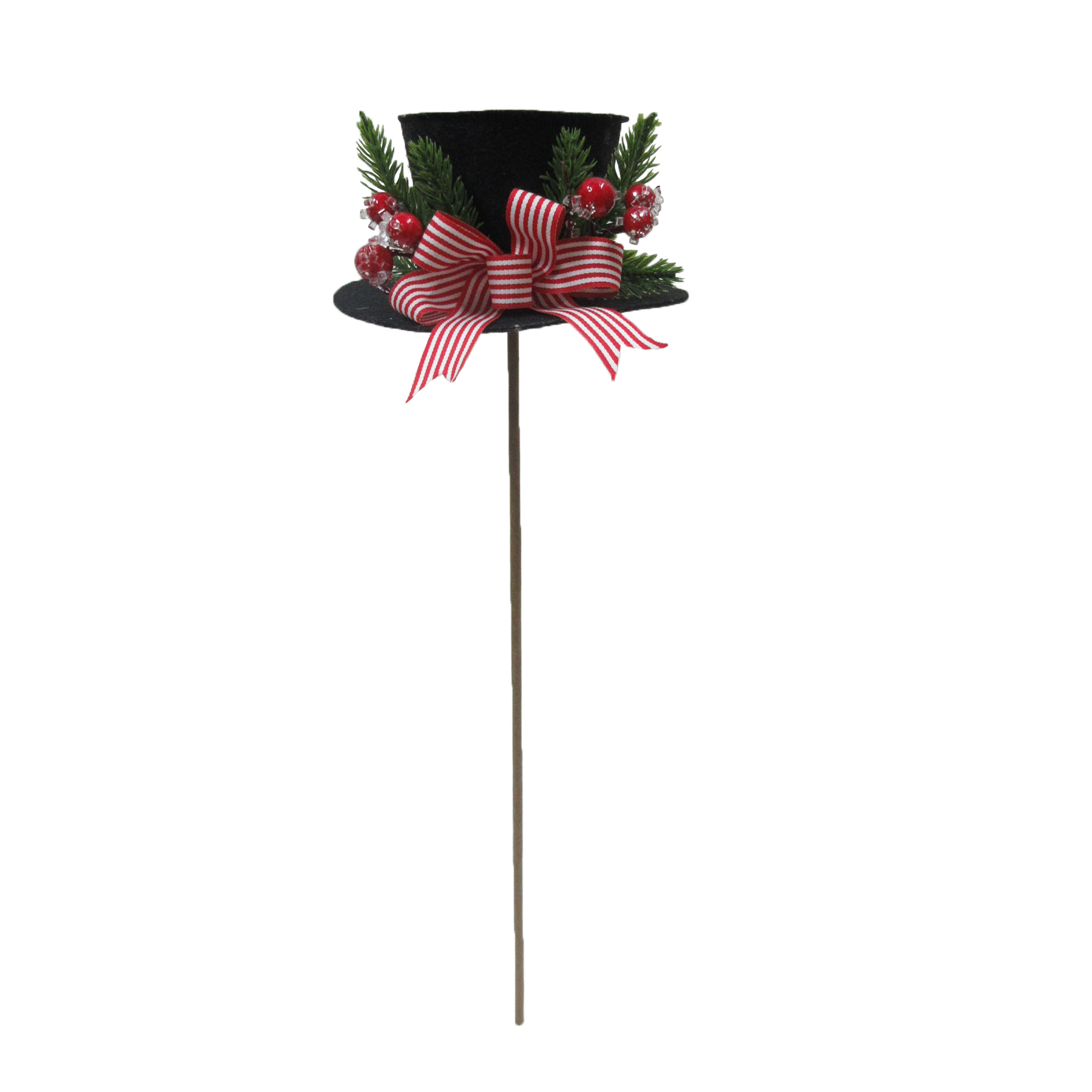 21" Snowman Top Hat Stem by Ashland - Christmas Floral for Home Dcor and Crafting