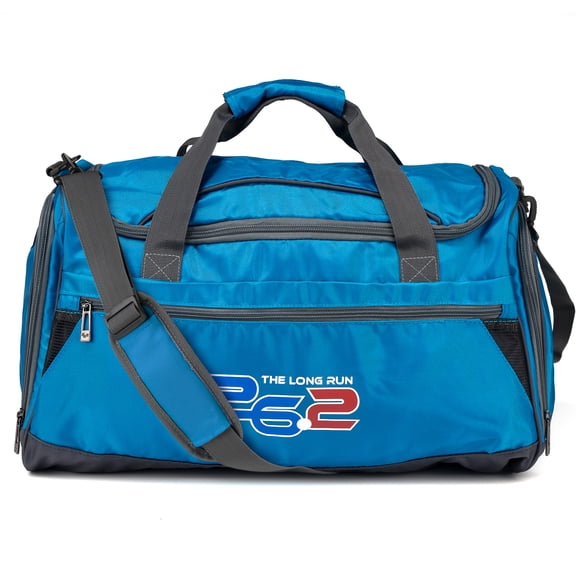 26.2 Unisex 21 Inch Exterior Pockets Sports Duffel Bag, Blue