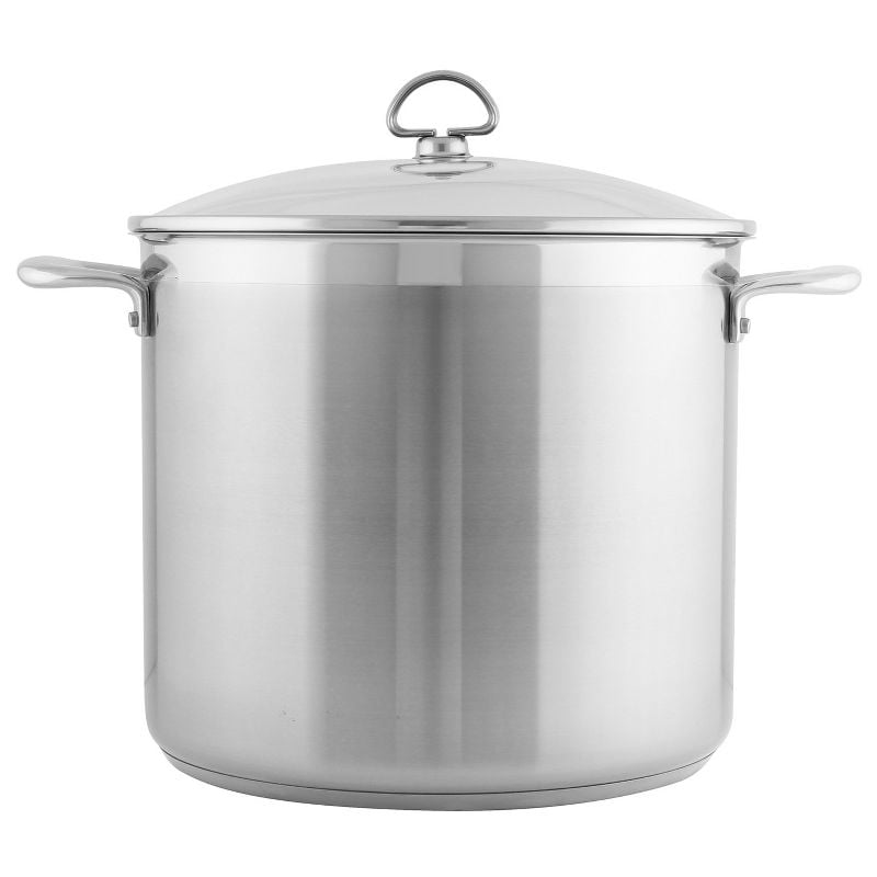 21 Steel 12 qt. Stock Pot w/ Glass Lid - Walmart.com