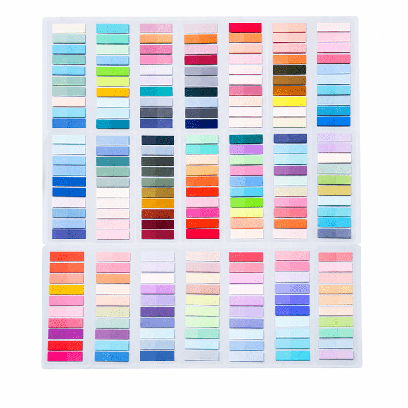 21 Styles Sticky Index Tabs, Writable Repositionable Color Book Flags, Page Markers for Reading Office Planning